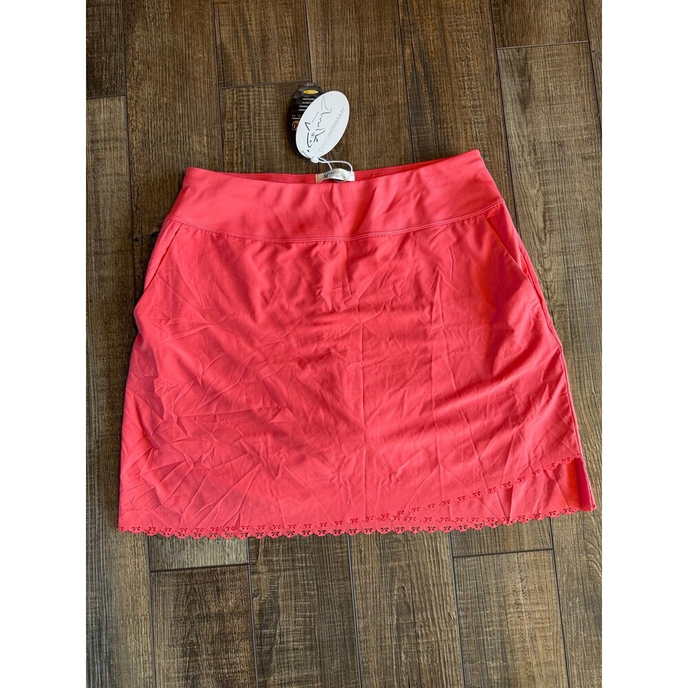 Greg Norman X-Lite 50 Pull On Stretch Golf Skort Sz. M NWT Field Poppy
